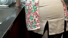 A submissive Japanese wife gets bent over and rammed