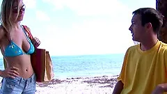 Randy Ivana Bianchi gets pussy banged hardcore on the beach after head