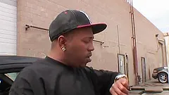 Breathtaking redhead cougar giving big black cock stunning blowjob