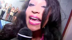 Oiled-up brunette with nice big tits having a catfight