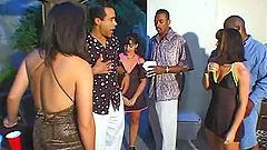 Latina brunette Wife enjoys her pussy rimmed Hardcore after party