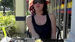 Redhead receives a severe deepthroat before getting penetrated hardcore