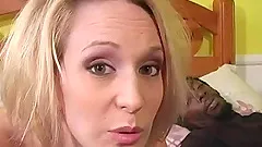 Pregnant babe with big tits getting her pussy pounded by black cock