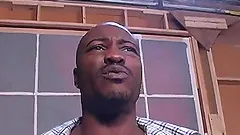 Blonde babe with gorgeous natural tits enjoying an interracial threesome