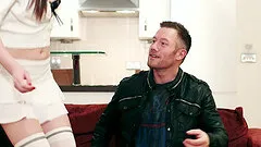 Brunette cutie takes off her glasses and gets fucked