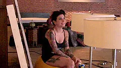 Lots of ladies with sexy tattoos like to work with Joanna Angel