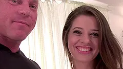 Blonde gets her bushy twat screwed and acquires facial cumshot