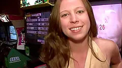 Nasty club party featuring babes flashing natural tits in coeds scene