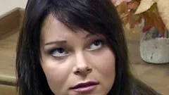 Foxy teen lets an older man pound her bald cunt hardcore