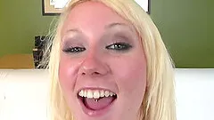 Alexia Sky gives blowjob and takes cumshot on her face