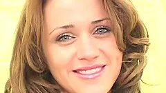 Big black cock given blowjob and pounds model's pussy in interracial action