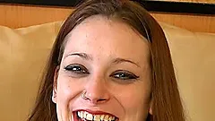 Fucking a dildo machine has her all wet for his hard cock