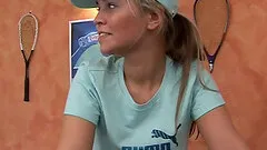 A couple meets in their building's workout room and fuck on the floor