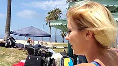 After day out at the beach these babes spend the night eating pussy