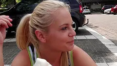 Out for a walk a couple strips down and fucks in a field