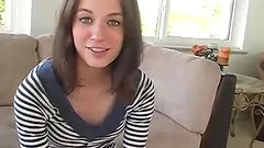 Skinny Andrea Anderson strips,gives foot fetish and banged Hardcore