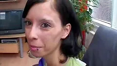 Amateur teen girlfriend full blowjob with facial shot