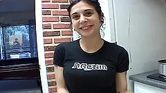 Sexy Joanna Angel gets naked and makes herself lunch