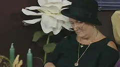 Horny grandma loves to suck off a stiff cock and fuck