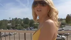 A real lesbian pornstars with a dildo, vibrator and a strap on