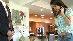 Beautiful teen cutie loves a thick cock pounding her juicy pussy