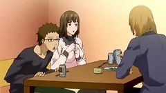 Big boobed hentai babe gets pussy licked orgasmicly