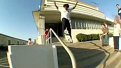 Backstage reality clip with a skinny brown-haired girl