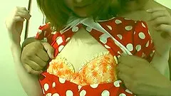 He makes love to a pretty Japanese girl in a little hotel room