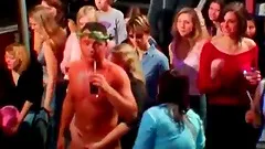 Creamy stripper gets his tasty cock eaten at orgy