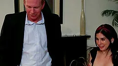 Captivating dolls ecstatic as they get ravished in a steamy threesome till they get a facial