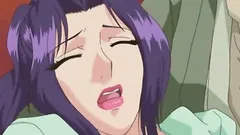 Nasty old pervert screwing a slutty anime babe with massive tits