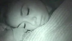 Sleeping babe in homemade film gives blowjob and takes dick in her pussy