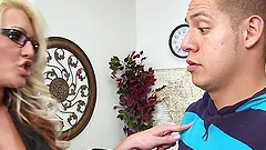 Glasses are sexy on milf teacher Sadie Swede in hardcore porn