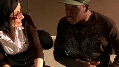 Cute Veruca James has interracial anal sex in the classroom