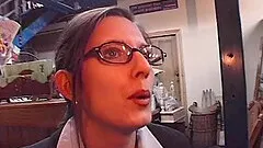 Emma gets pussy screwed in gangbang session in public