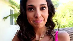 Cock sucking babe is rewarded with a nice facial cumshot in the end