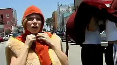 Fabulous cowgirl with nice ass rides dick cowgirl style in spicy car fucking action