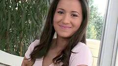 Desirous brunette solo model masturbates with toys until orgasm