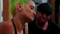 Stunning punk getting banged hardcore in an interracial sex