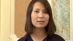 Wild Japanese cougar with big boobs enjoying a hardcore missionary style fuck