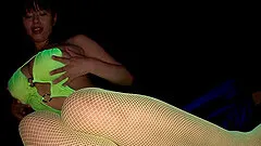 Vivacious Japanese babe moans while getting her pussy pleased with a toy