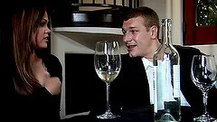 A nice dinner date turns into an intense, hardcore fuck