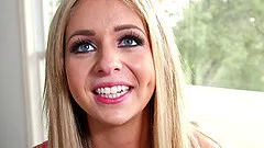 Lovely porn sweetheart Madelyn Monroe gets banged with a hot cumshot