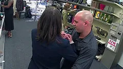 Lustful babe with natural tits gets a rough fucking after giving a blowjob