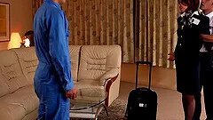 Vivacious Japanese milf gets her hairy pussy fingered then drilled hardcore