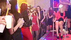 Palpitating babes getting hammered hardcore in a reality group sex at the party
