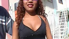 Mesmerizing Latina having her nice ass fondled before being drilled hardcore in an interracial sex