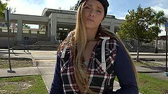 Things get wild in a bus when this couple strips and fucks