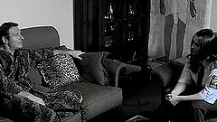 Babe in uniform enjoying the pleasure of massive python hardcore doggy style