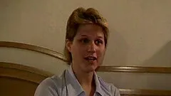 Immaculate cowgirl gets a facial cumshot after giving a thorough blowjob in a home made clip